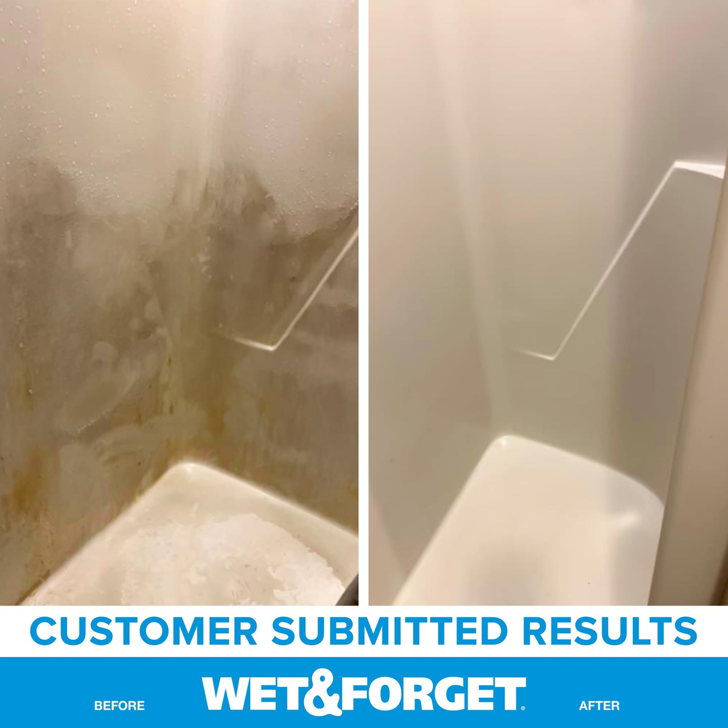 Wet & Forget Shower Cleaner Spray Multi-Surface Weekly Application Requires No Scrubbing