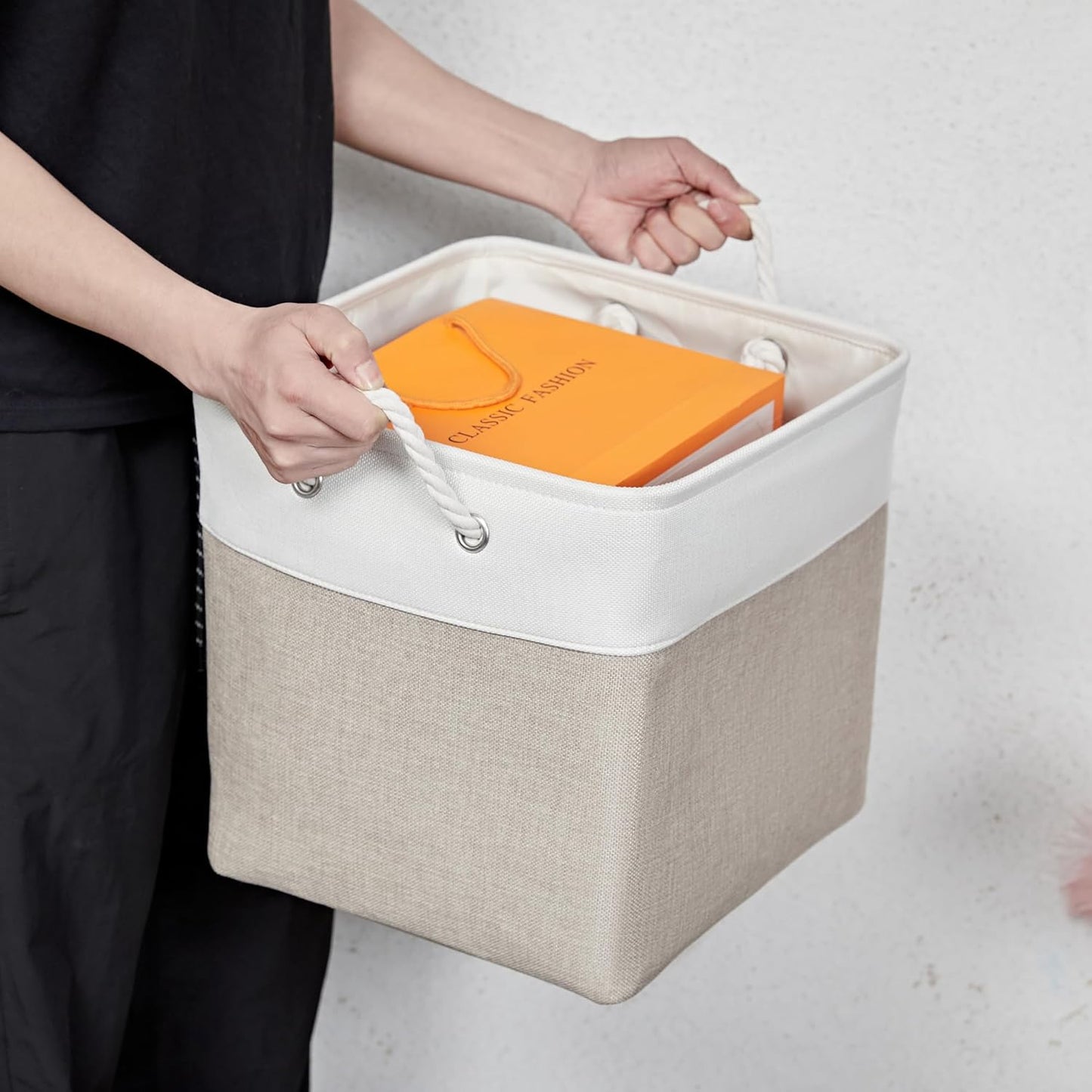 13 x 13 Inch Storage Cubes,6 Pack Cube Storage Bins for Shelves,Fabric Collapsible Storage Bins