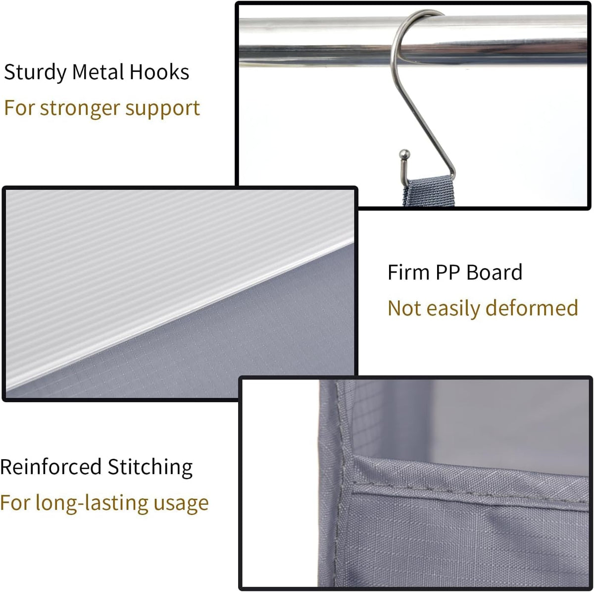 GRANNY SAYS 4-Shelf Hanging Organizer, Closet Hanging Shelves, Closet Hanging Storage Organizers