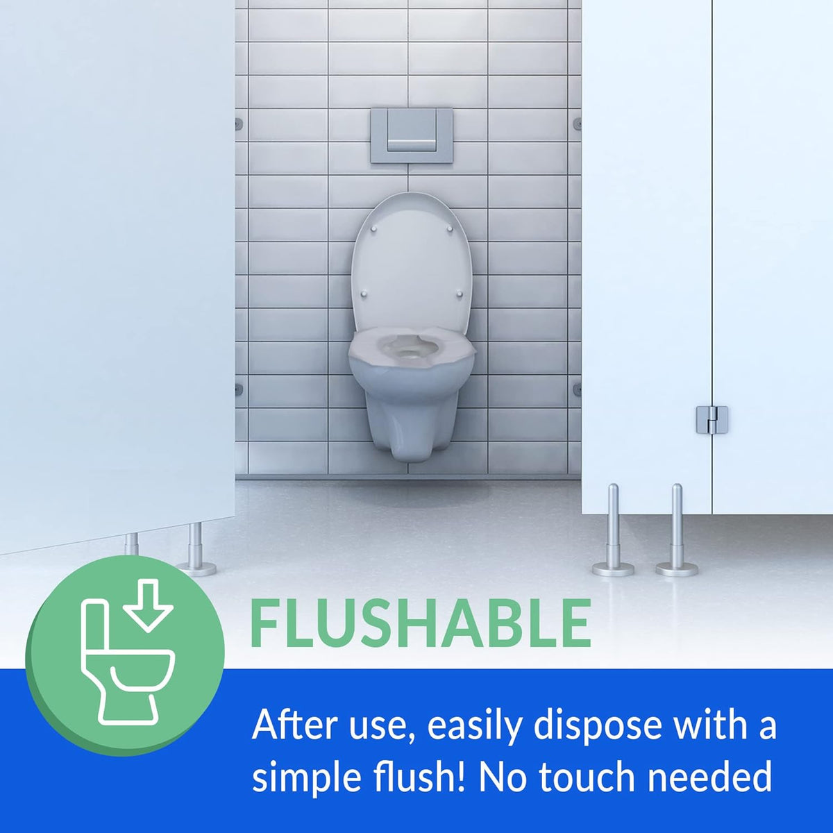 Reli. Toilet Seat Covers (2000 Pcs, 8 Packs of 250) | Disposable Toilet Seat Cover - Flushable
