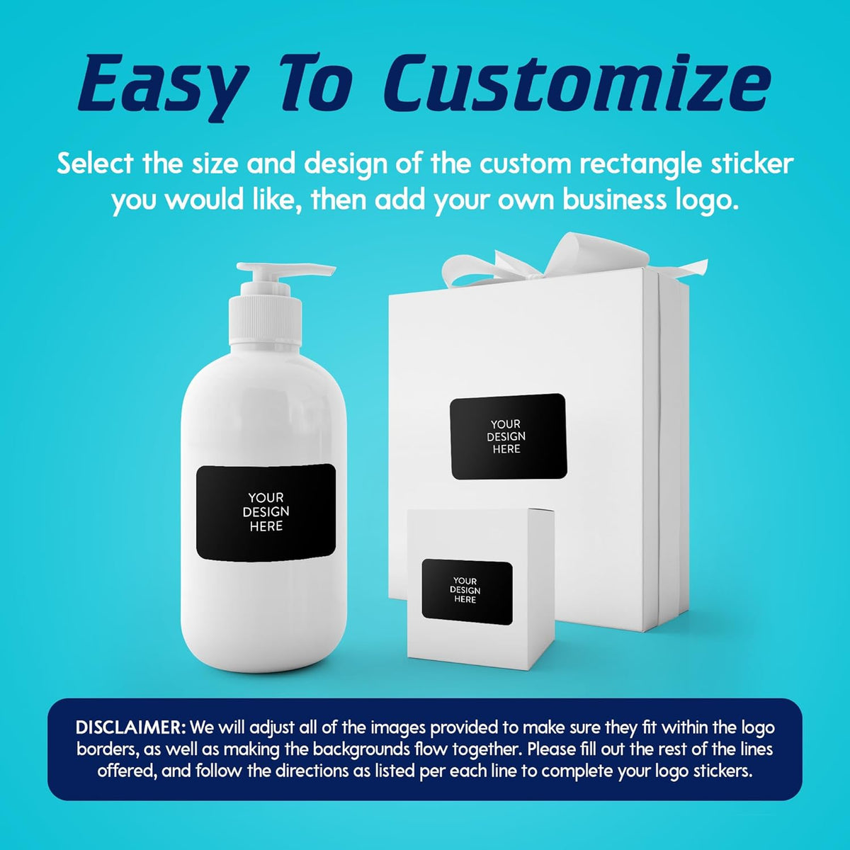 5-1000 Custom Vinyl Stickers - Upload Your own Image, Text, Design, Logo - Personalized Logo Labels
