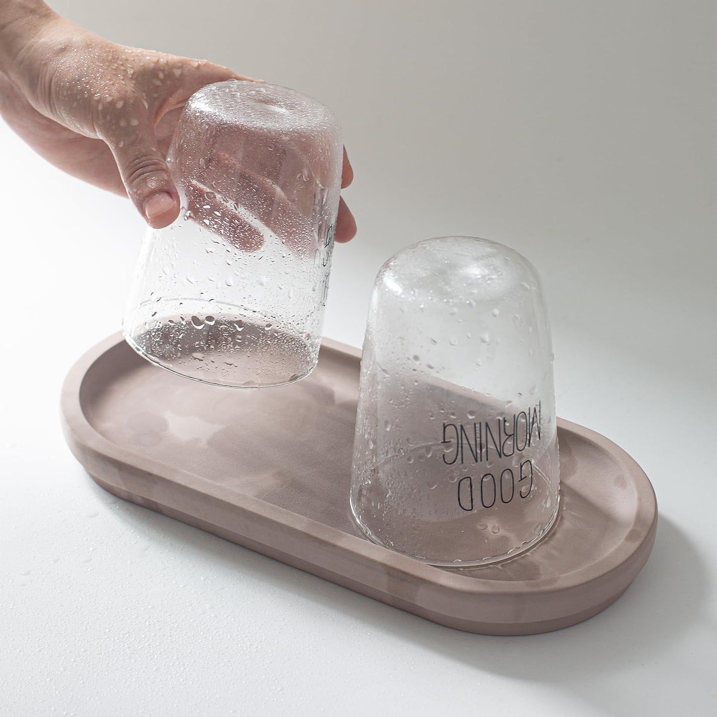 Selegna Diatomaceous Earth Stone Sink Tray - Quick Drying, Reversible Tray for Kitchen & Bathroom