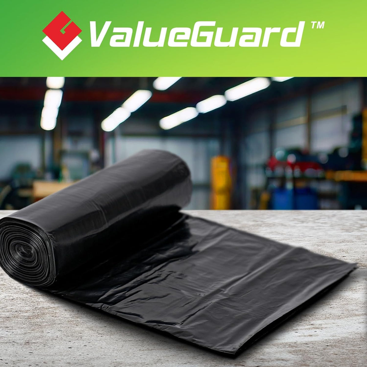 150 Count 55-60 Gallon Trash Bags, Large Garbage Bags Sturdy & Tear-Resistant Commercial Can Liners
