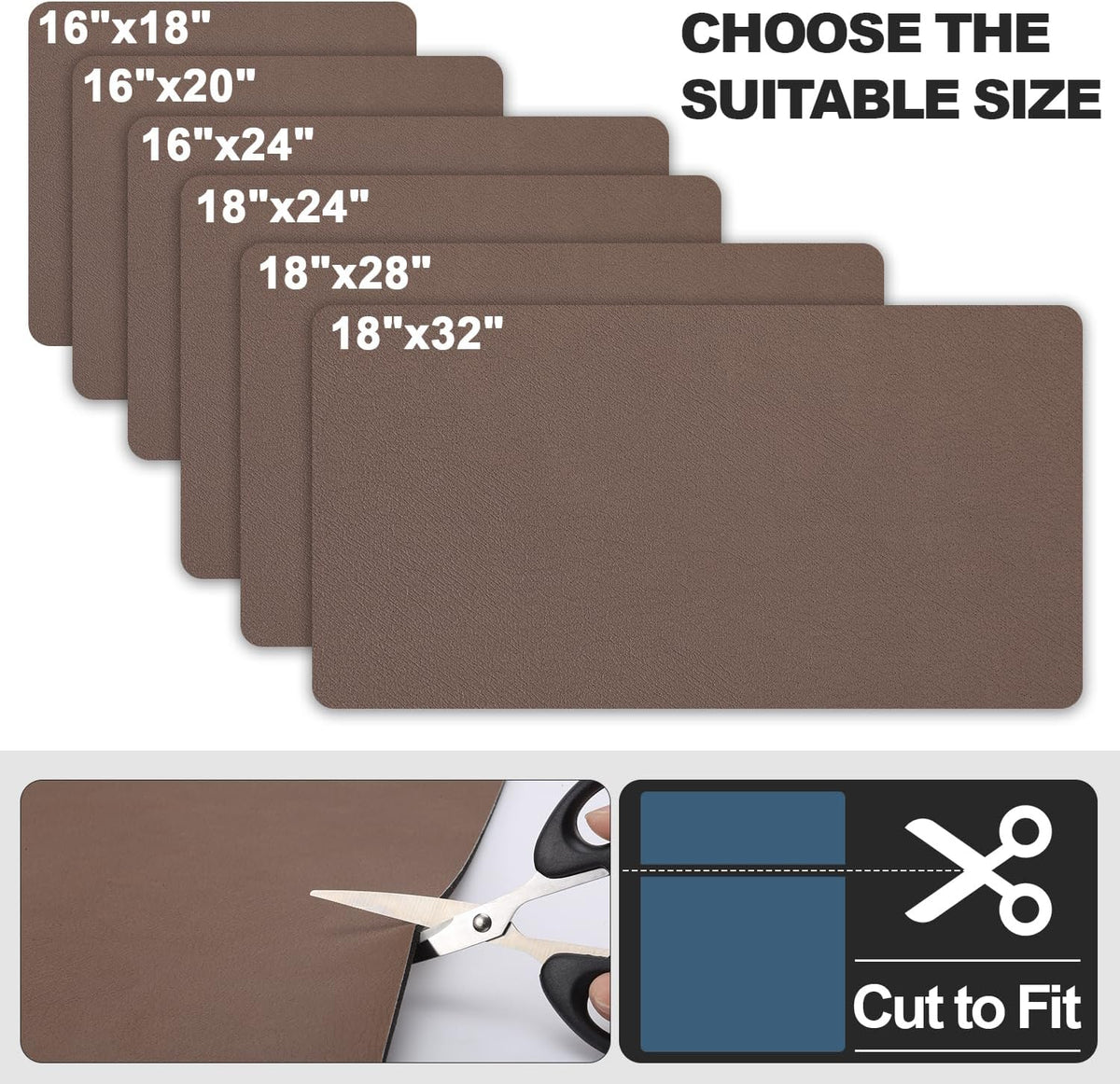 Dish Drying Mat for Kitchen Counter | Coffee Bar Mat for Countertops | Heat Resistant Drainer Mat