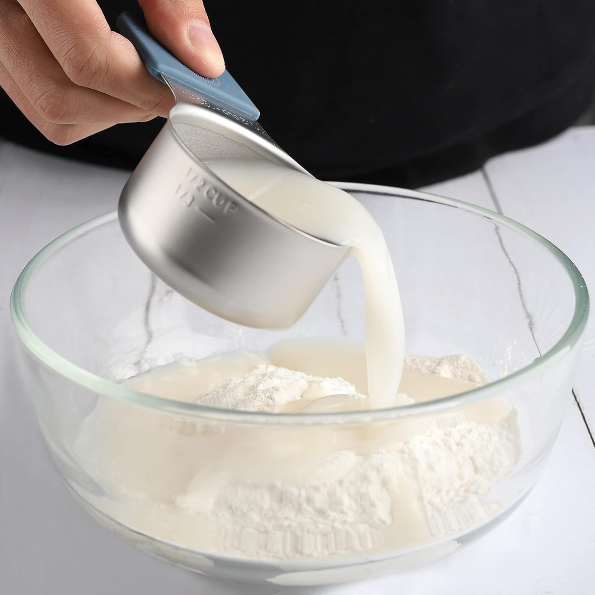 Magnetic Measuring Cups Set of 7 Stainless Steel Heavy Duty Measuring Cups for Dry & Liquid