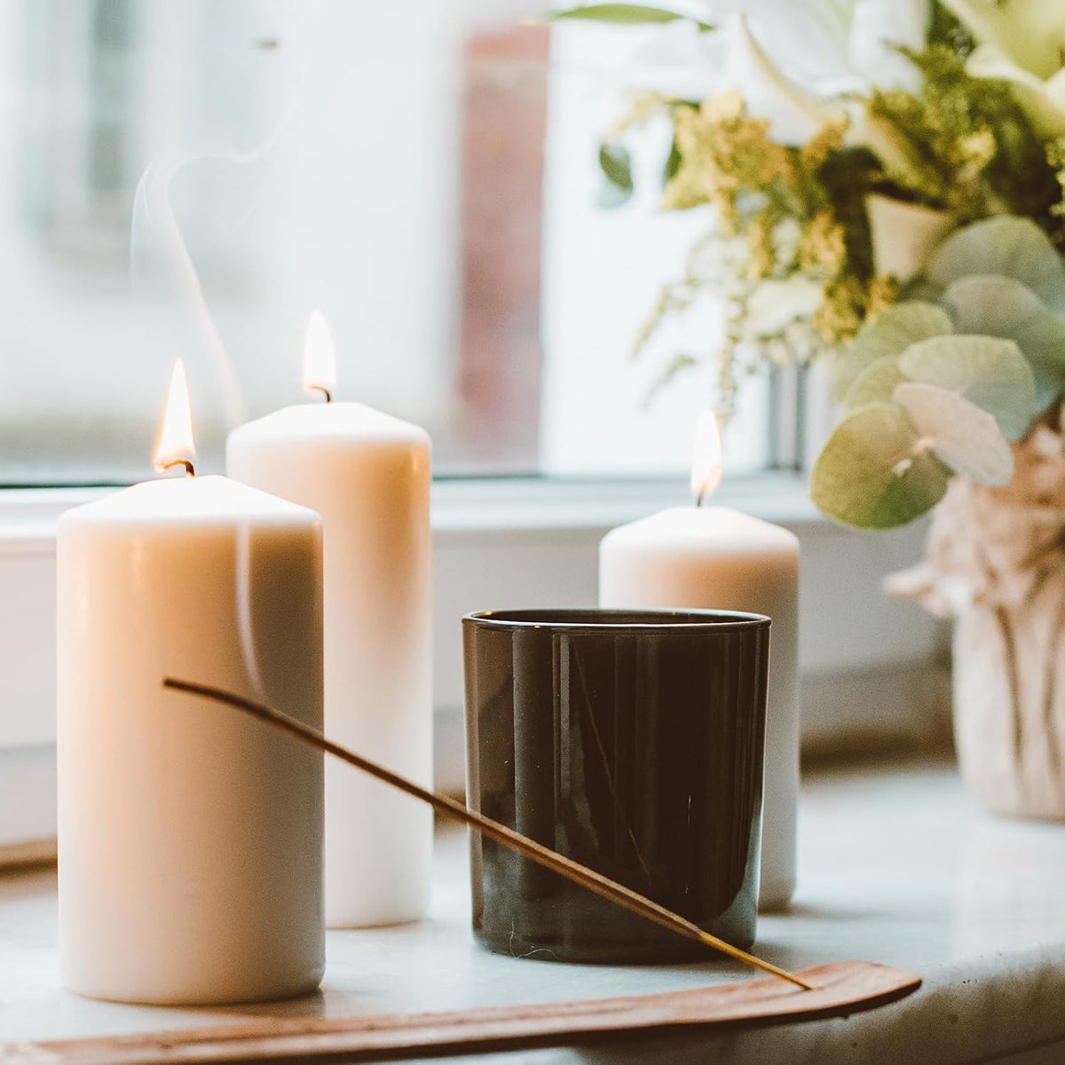 Thick Candle Jars for Making Candles 12 Pcs, 14 OZ Empty Jars with Wood Lids for Candle Making