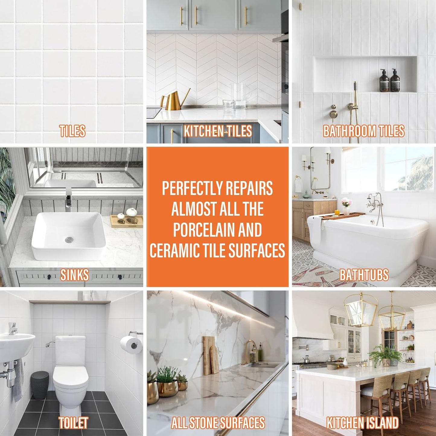 Tile Repair Kit, Ceramic Tile Repair Kit(Color Match), Porcelain Tile Chip Repair Kit with Super