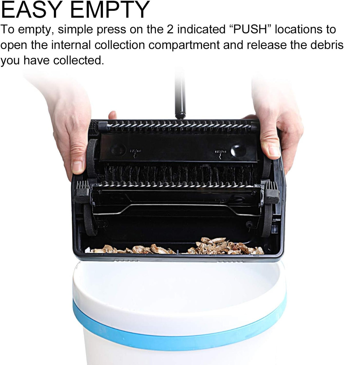 Yocada Carpet Sweeper Cleaner for Home Office Low Carpets Rugs Undercoat Carpets Pet Hair Dust