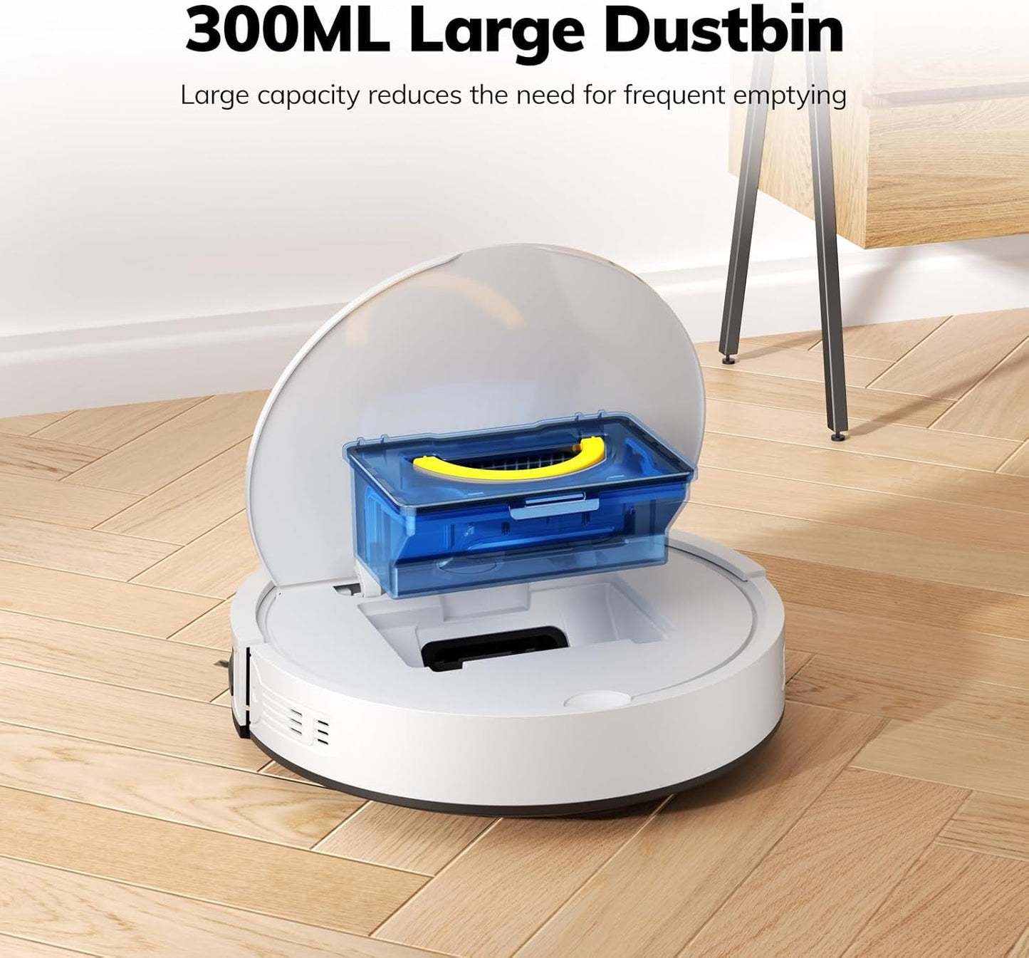 ILIFE V2 Robot Vacuum Cleaner, Tangle-Free Suction, 120 Mins Runtime, Slim, Self-Charging Robotic