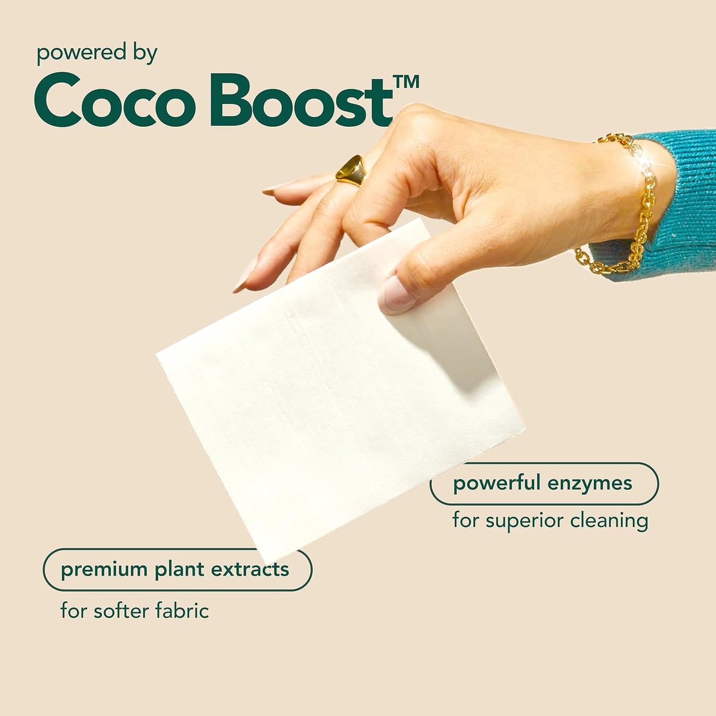 Kind Laundry Detergent Sheets with Stain-Fighting Enzymes - Plant Powered Eco-Friendly Laundry Soap
