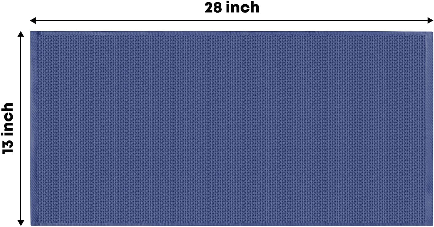 Artoid Mode 100% Cotton Navy Blue Waffle Weave Kitchen Dish Cloths, 13x28 Inch Ultra Soft Absorbent