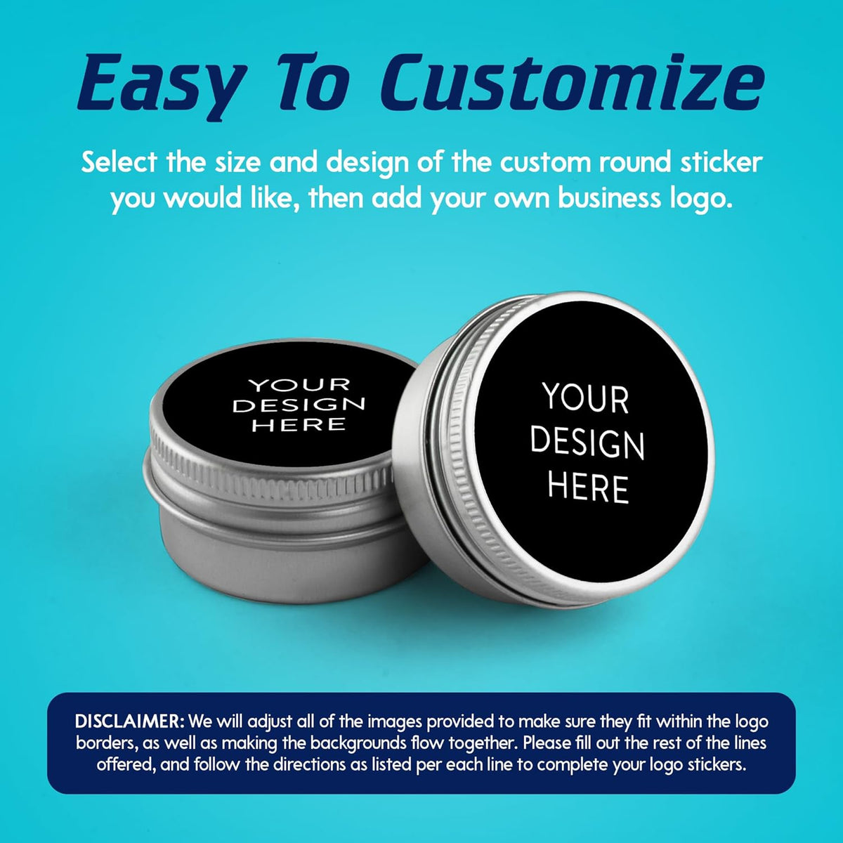 5-1000 Custom Vinyl Stickers - Upload Your own Image, Text, Design, Logo - Personalized Logo Labels
