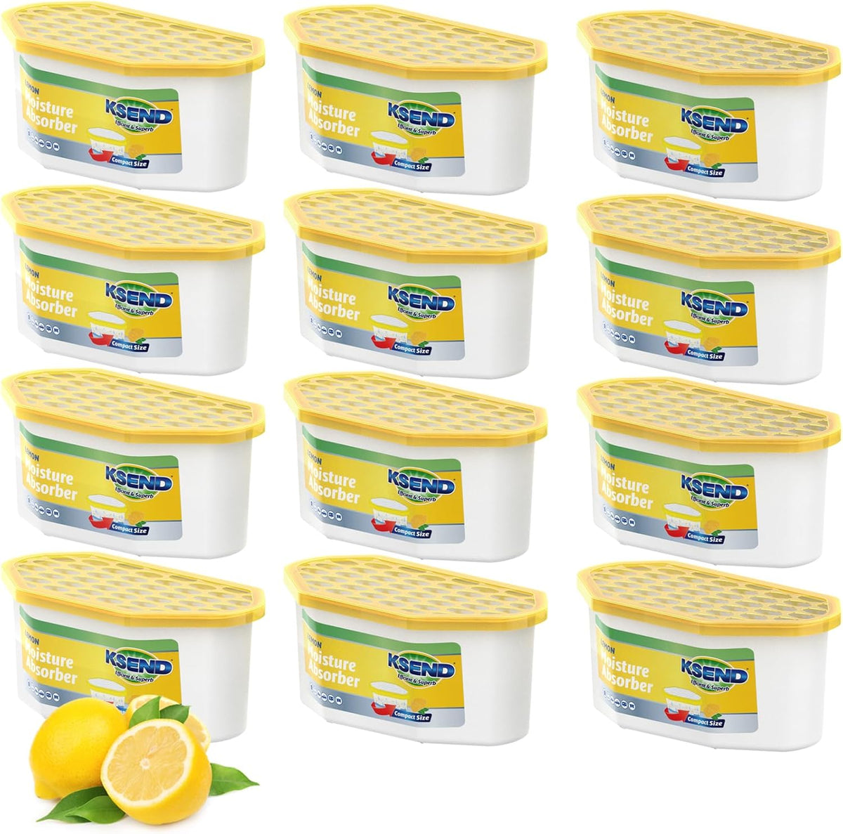 Moisture Absorbers, 12 Pack, Compact Dehumidifier for Closet, Efficient Humidity Absorber Boxes