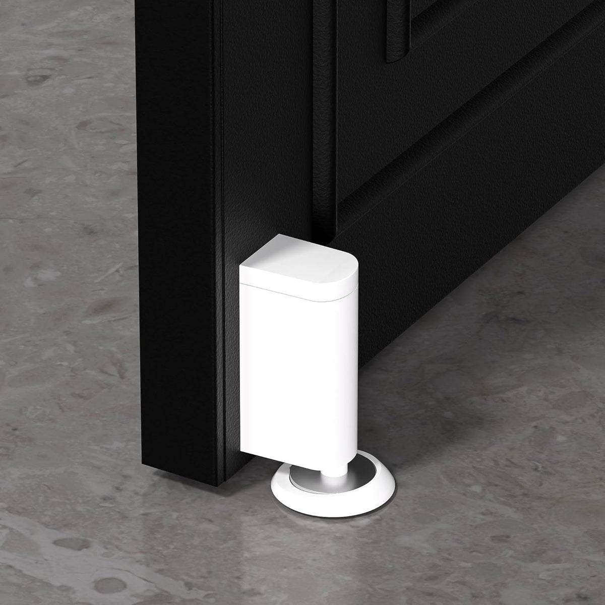 Windproof Magnetic Door Stoppers, 0-0.78" Stroke Mechanical Doorstop, No-Hole Flooring Door Suction