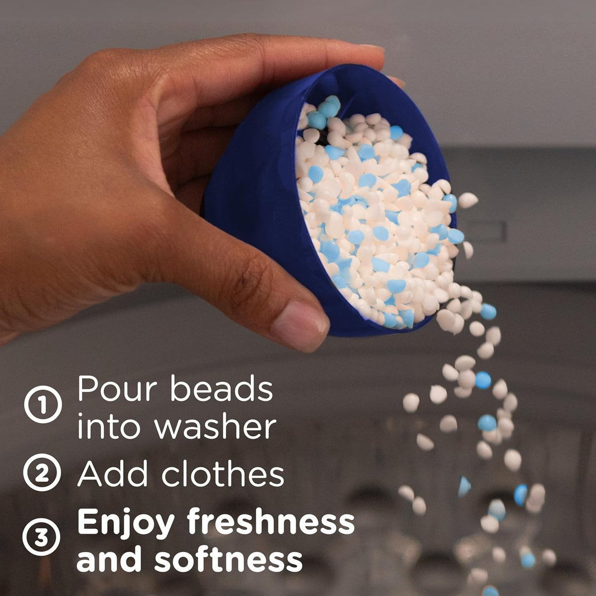 Downy Blends In-Wash Laundry Scent Booster Beads, Meadow Rain Scent, 24.5 OZ, Fabric Sottener Beads