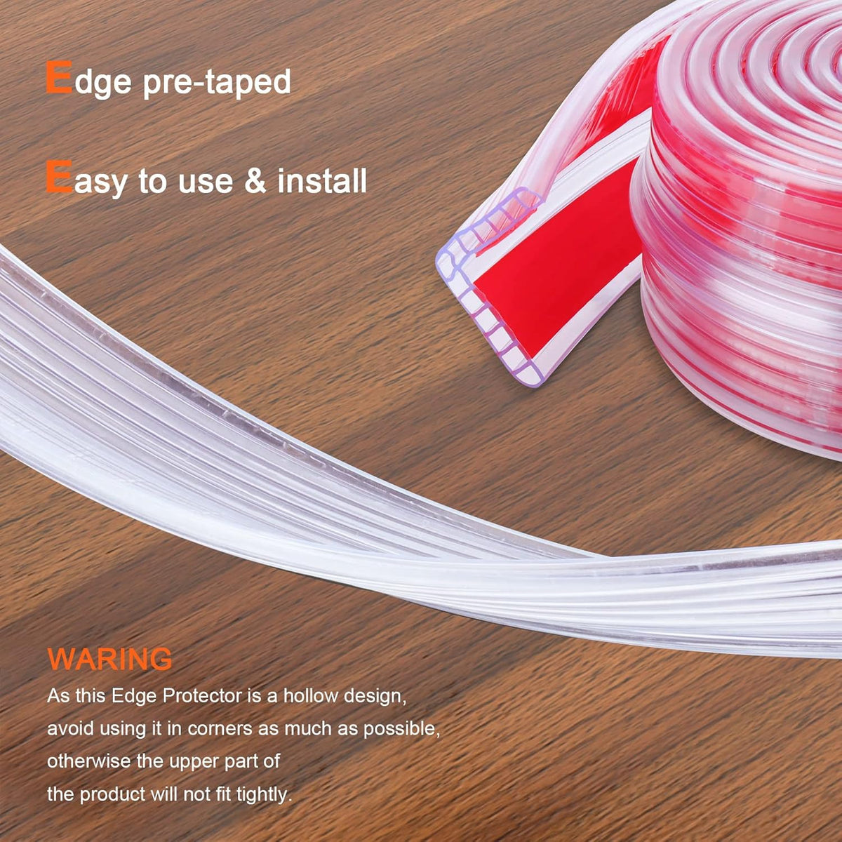 HOMREALM Baby Proofing 7.05ft Long (1.18" Wide) Corner Guards Furniture Corner & Edge Safety