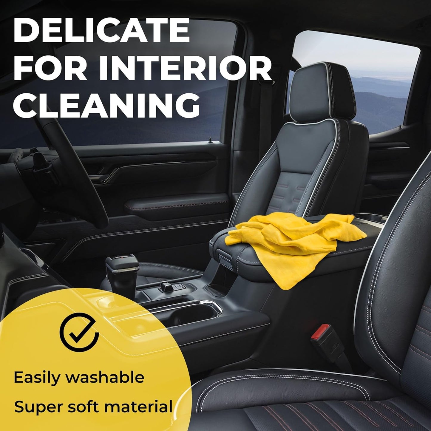Premium XL Shammy Towel for Car - (34”x25”) - Super Absorbent Chamois Cloth - Spots and