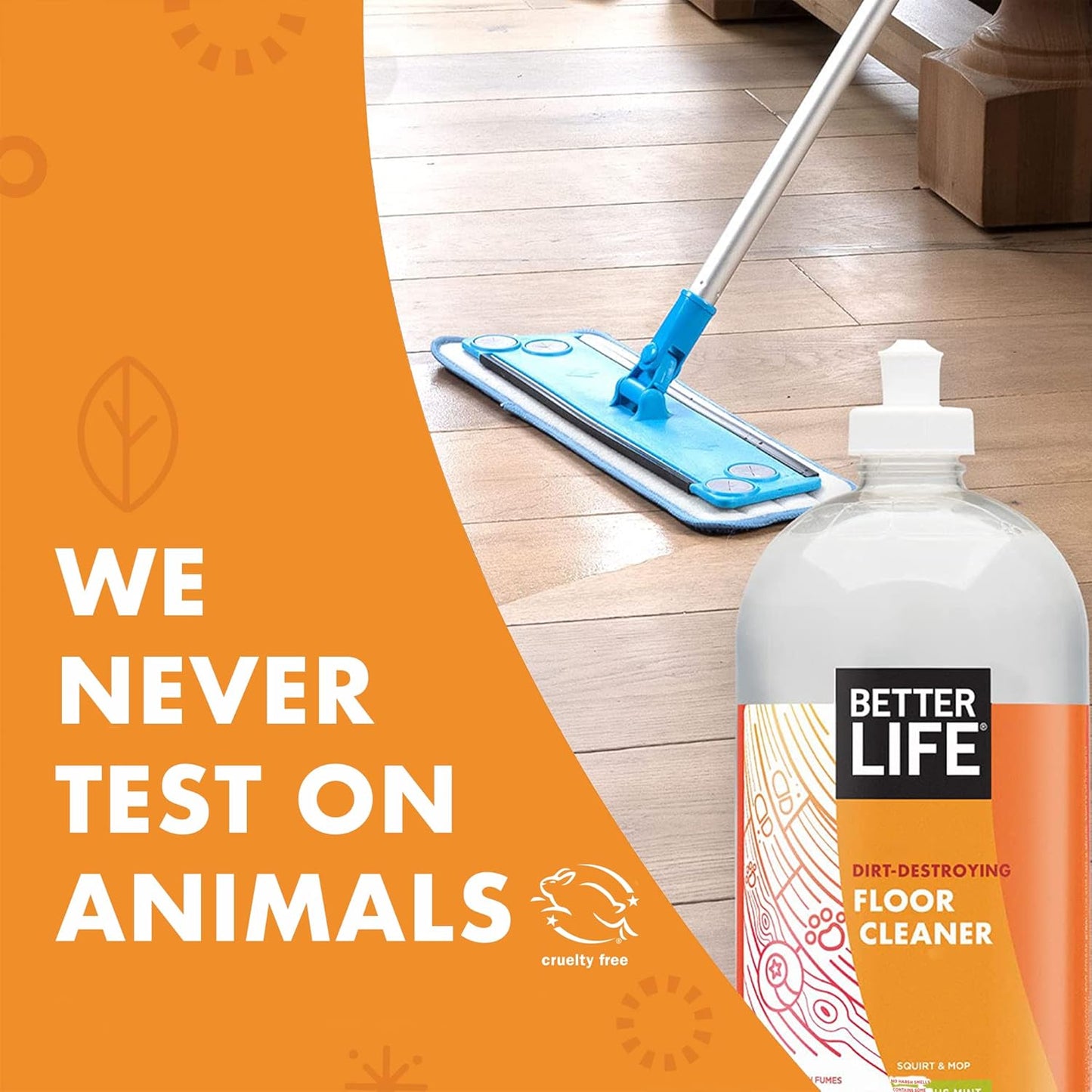 Better Life Floor Cleaner - Liquid Multipurpose Cleaner for Wood, Tile, Laminate, Vinyl, Bamboo