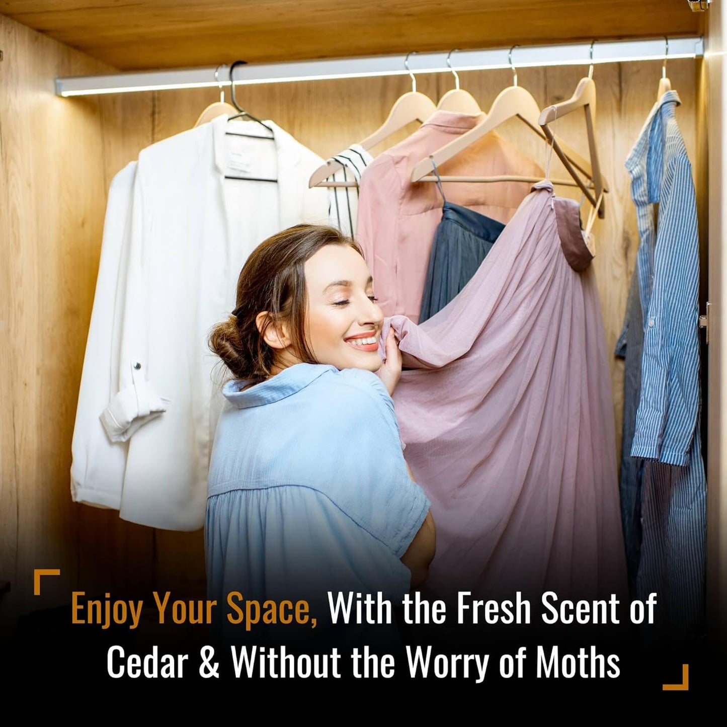 Dr. Killigan's Cedarwood Chip Canisters - Moth Repellent for Closets, Cedar Blocks for Clothes