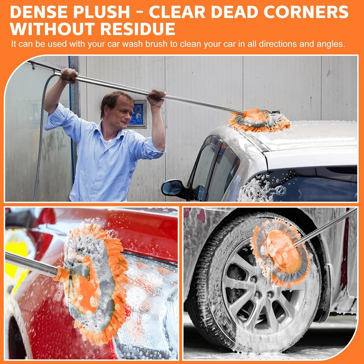 Layhit 5 Pcs Car Wash Mitt Set, Brush Not Included, Microfiber Mitt Cleaning Car Truck Washing