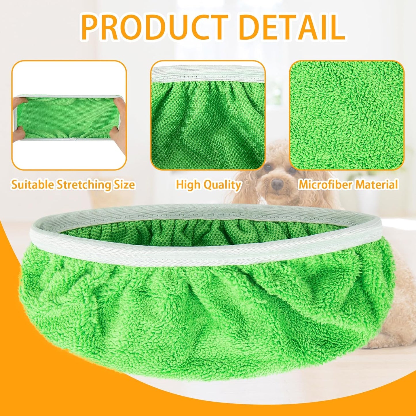 Reusable Dry Sweeping Cloths Microfiber Wet Mop Pads Compatible with Swiffer Sweeper Mop