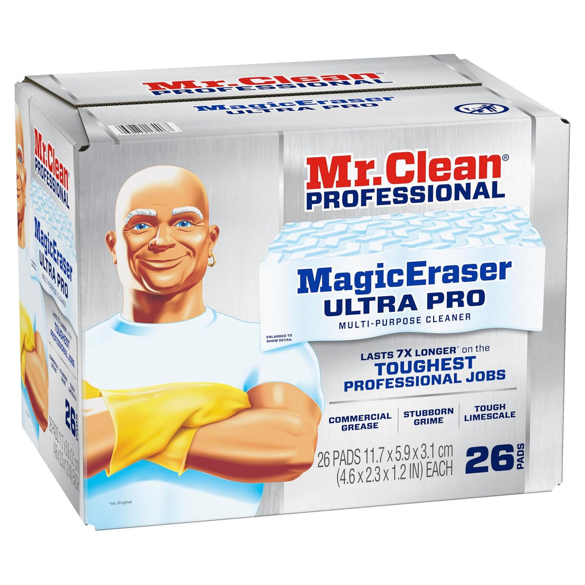 P&G Professional Mr. Clean Magic Eraser, Multi-Purpose Cleaner, 26 Count, Cleaning Sponge