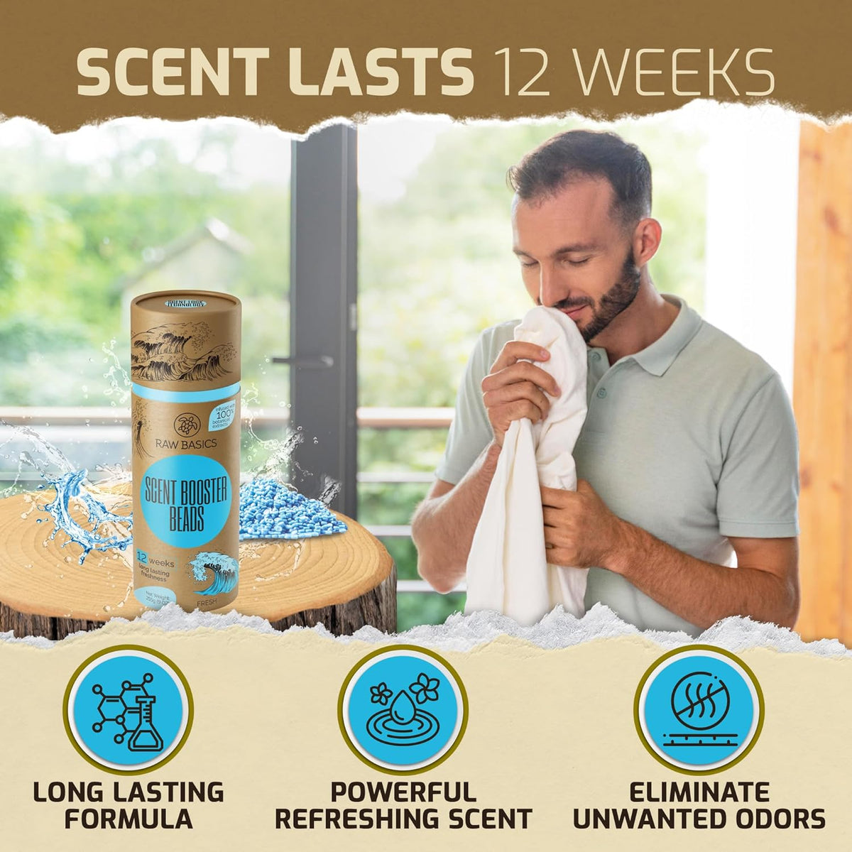 Scent Boosters for Washer, Fresh Aroma - Bulk Laundry Booster Beads and Fabric Smell Deodorizer