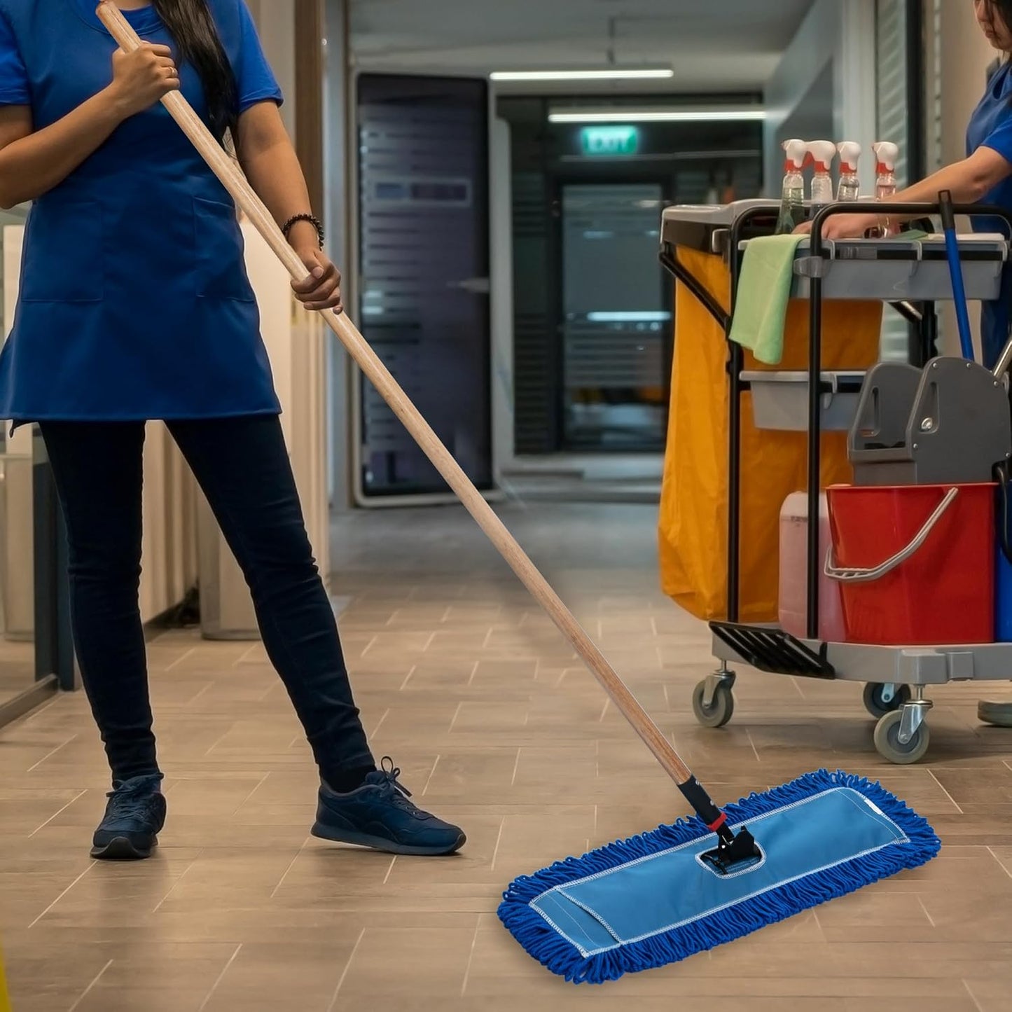 Matthew 36'' Microfiber Loop Dust Mop Washable Commercial&Residential Heavy Duty Mop Head