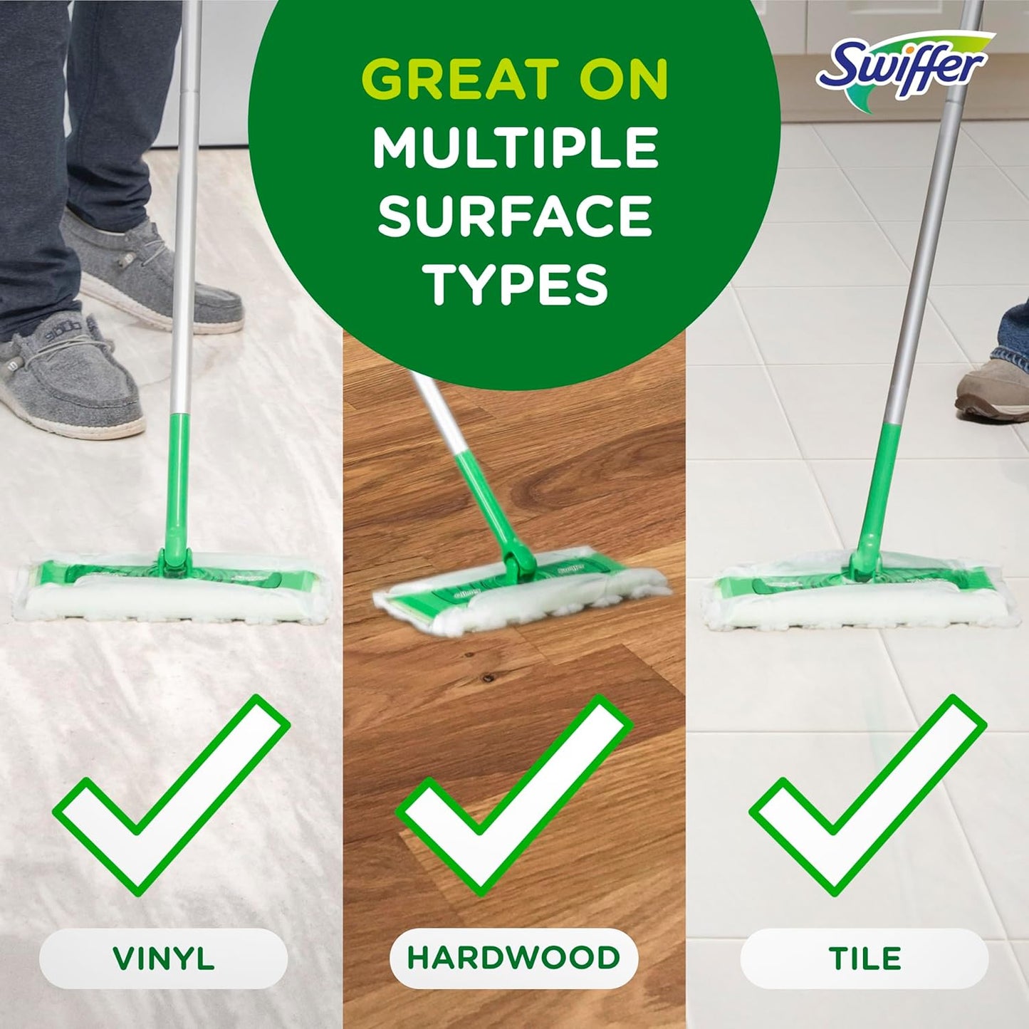 Swiffer Sweeper Mop Pad Refills for Floor Mopping and Cleaning, 20 Count – view 6