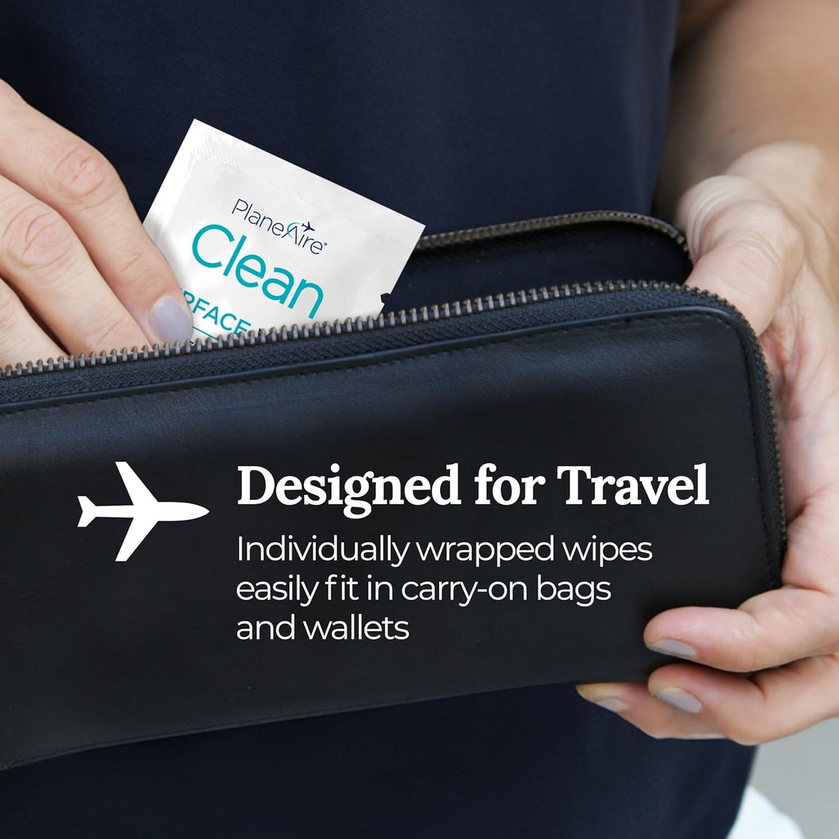 Clean Wipes | Surface Cleaning Wipes | Individually Wrapped Travel Wipes | All Purpose Cleaning