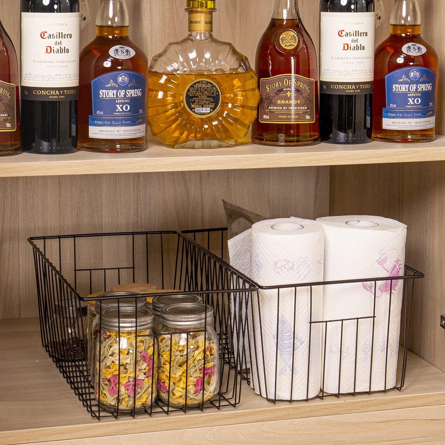 16inch Upright Freezer Organizer Baskets for 13-14,16-21 cu.ft Standup Freezer, Settle freezer