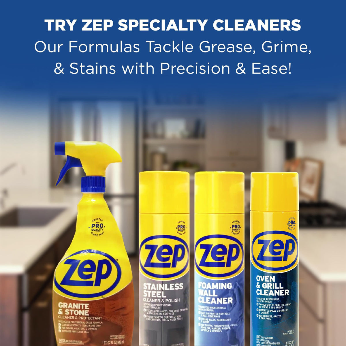 Zep Stainless Steel Cleaner and Polish 14 ounces - ZUSSTL14 - Protects Metal Surfaces from