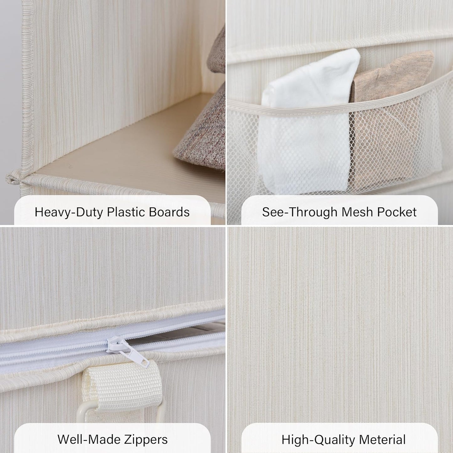 StorageWorks 6-Shelf Closet Organizers, Two 3-Shelf Separable Hanging Shelves for Closet, 12" D x
