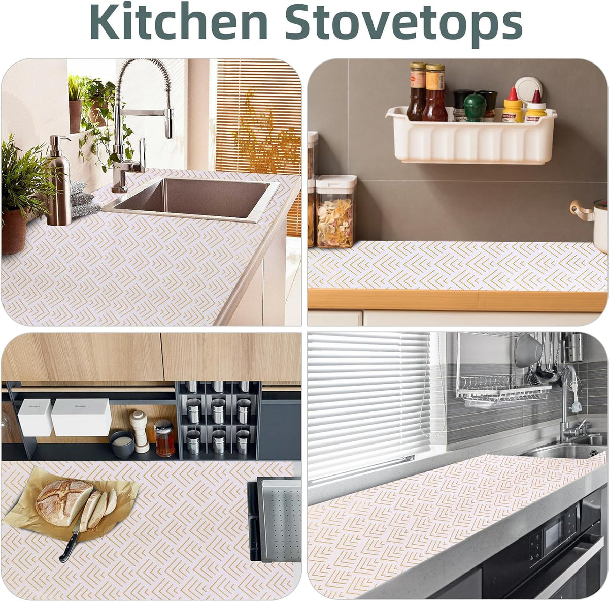 Shelf Liner for Kitchen Cabinets Non Adhesive Drawer Liner Non-Slip Thickened Shelf Liner Paper