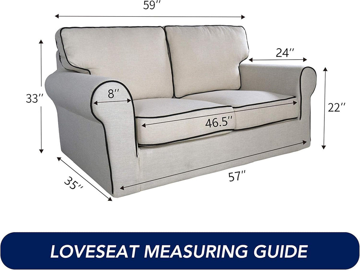PureFit Reversible Quilted Sofa Cover, Water Resistant Slipcover Furniture Protector, Washable