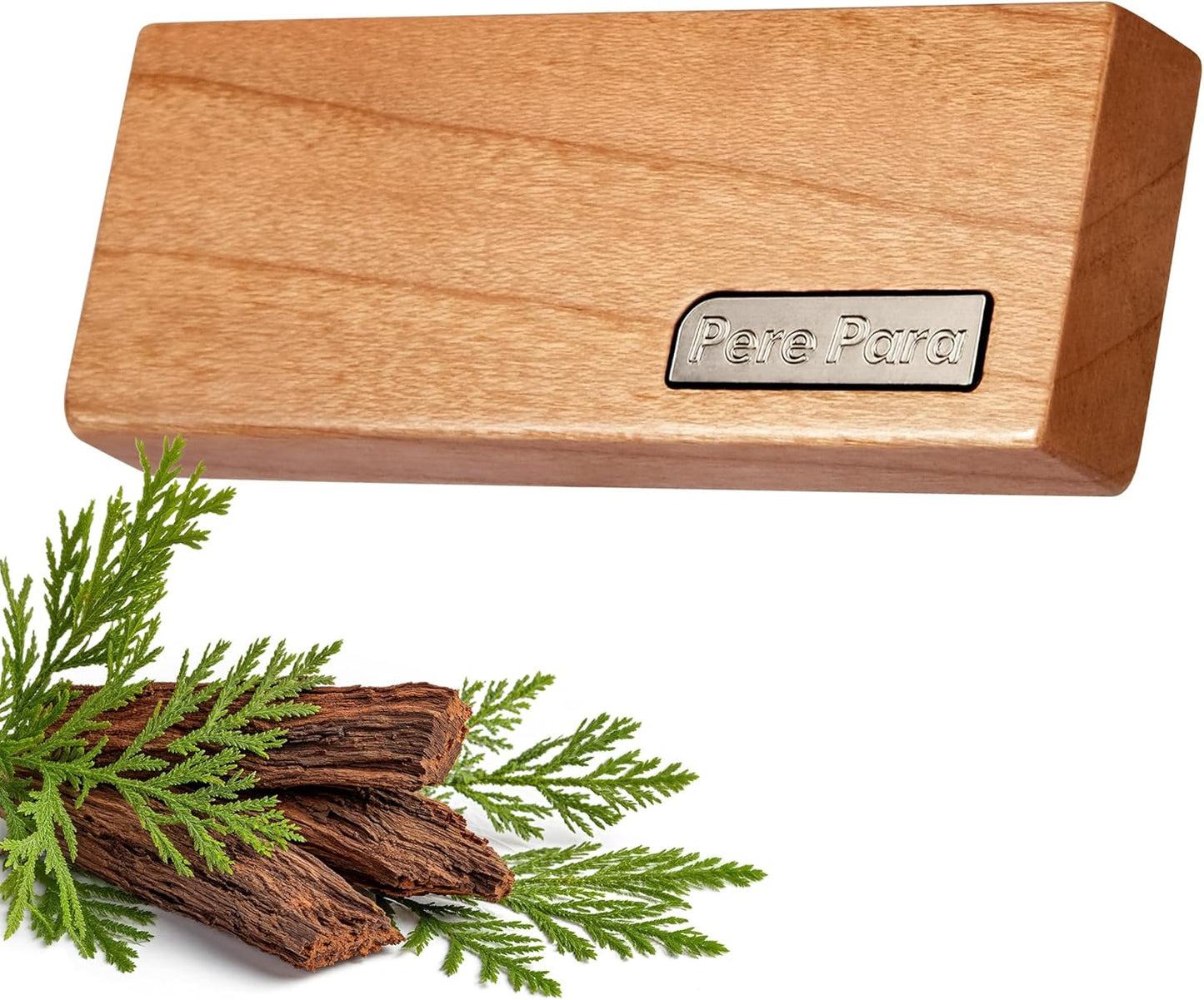 4 Refreshing Scent Bags Wood Car Air Freshener Vent Clip (Burlywood, Misty Grove)- Natural Scent