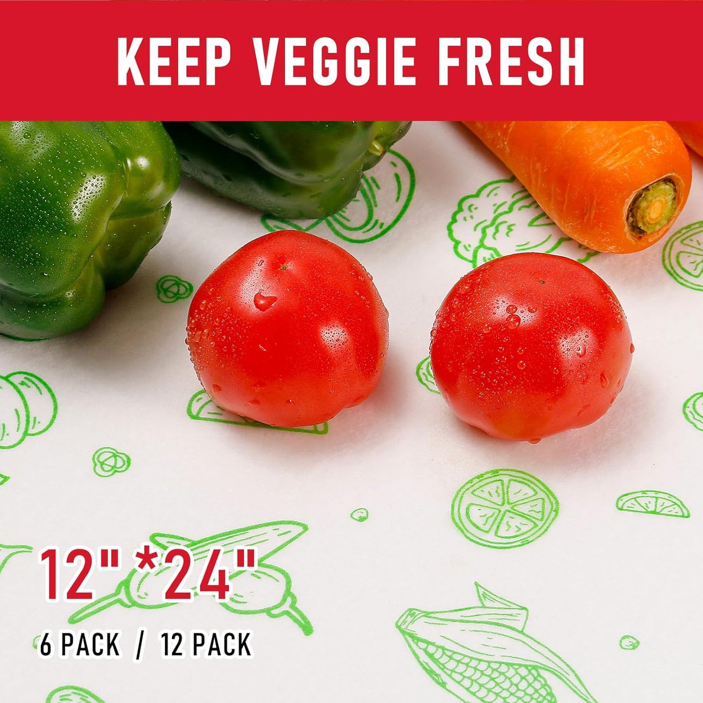 Cooyes Refrigerator Liners 17.7" x 24", Absorbent Strong Grip Fridge Mats Washable, Fridge Shelf