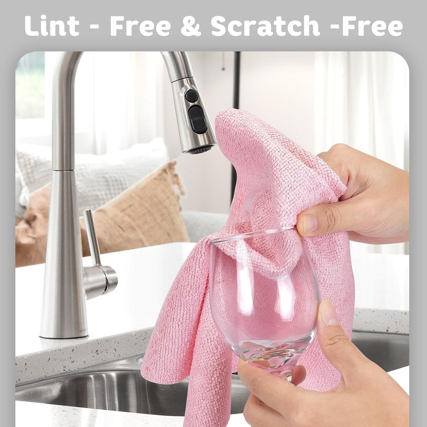 Matthew Microfiber Cleaning Cloth Roll 72Pack (12" x 12") Reusable Paper Towels&Washable Tear Away
