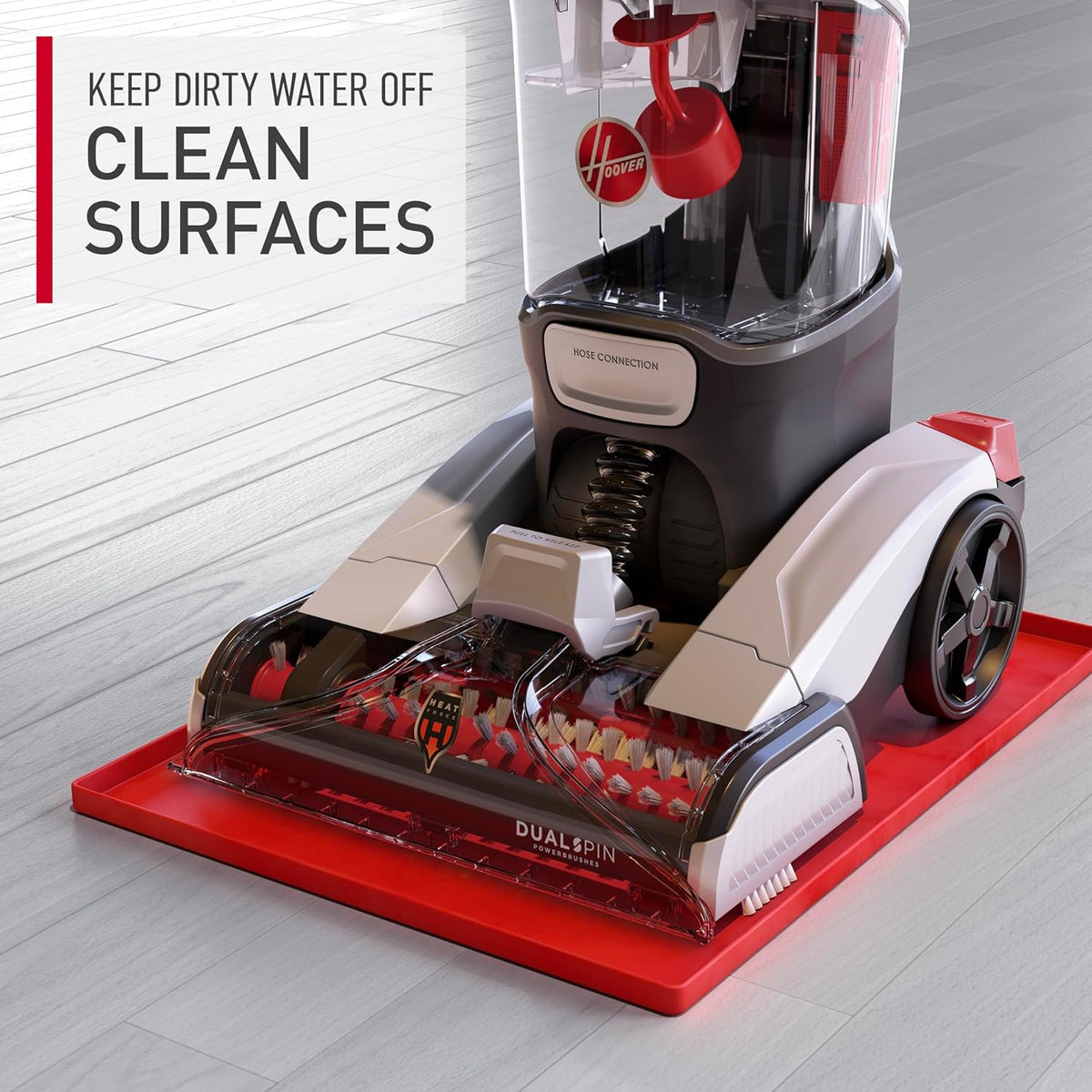 Hoover Dual Spin Pet+ Upright Carpet Cleaner Machine, Carpet Shampooer Machine for Home and Pets