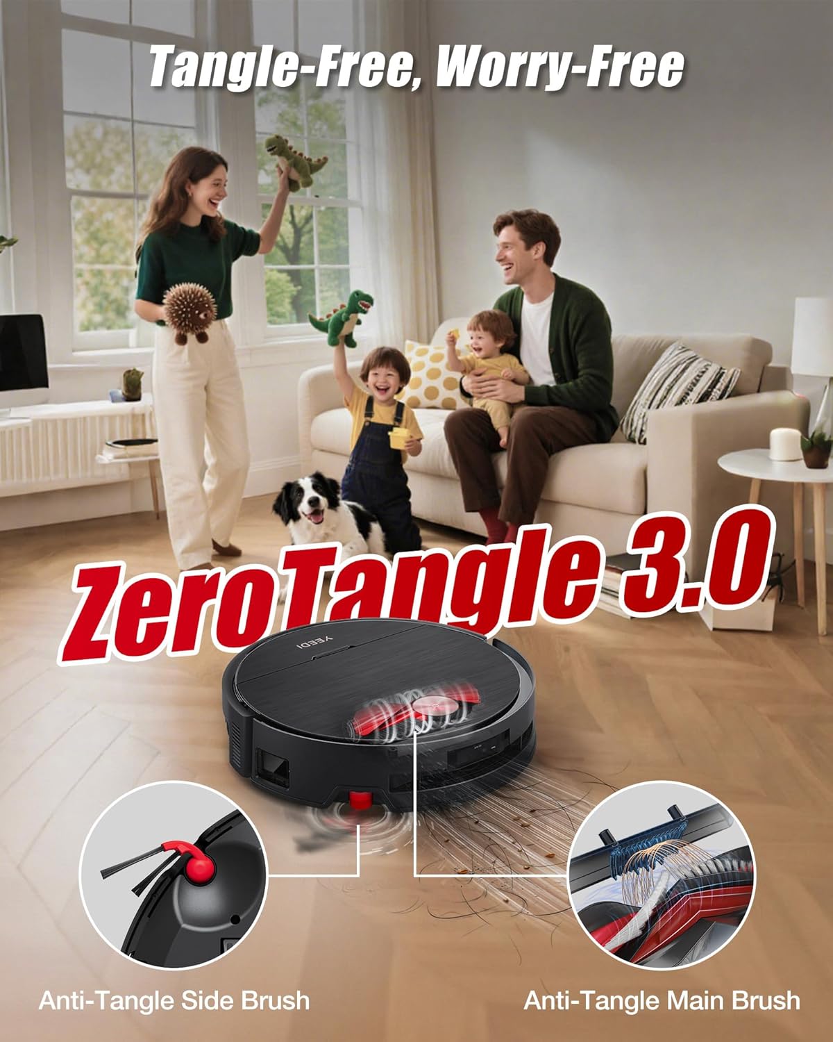 Yeedi S16 Plus Robot Vacuum & Mop with Automatic Omni Station, Blast 16,600Pa Suction, OZMO Roller