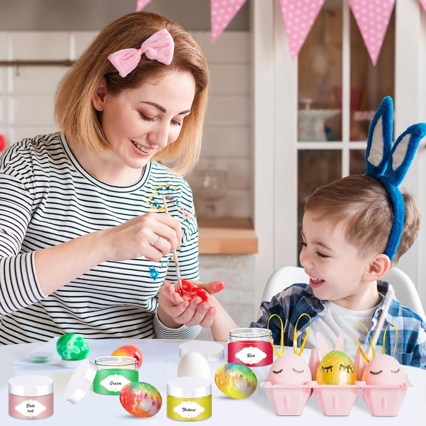 72 Pcs Plastic Jars, 4 OZ Plastic Jars with White Lids Round Clear Storage Containers Jar Leak
