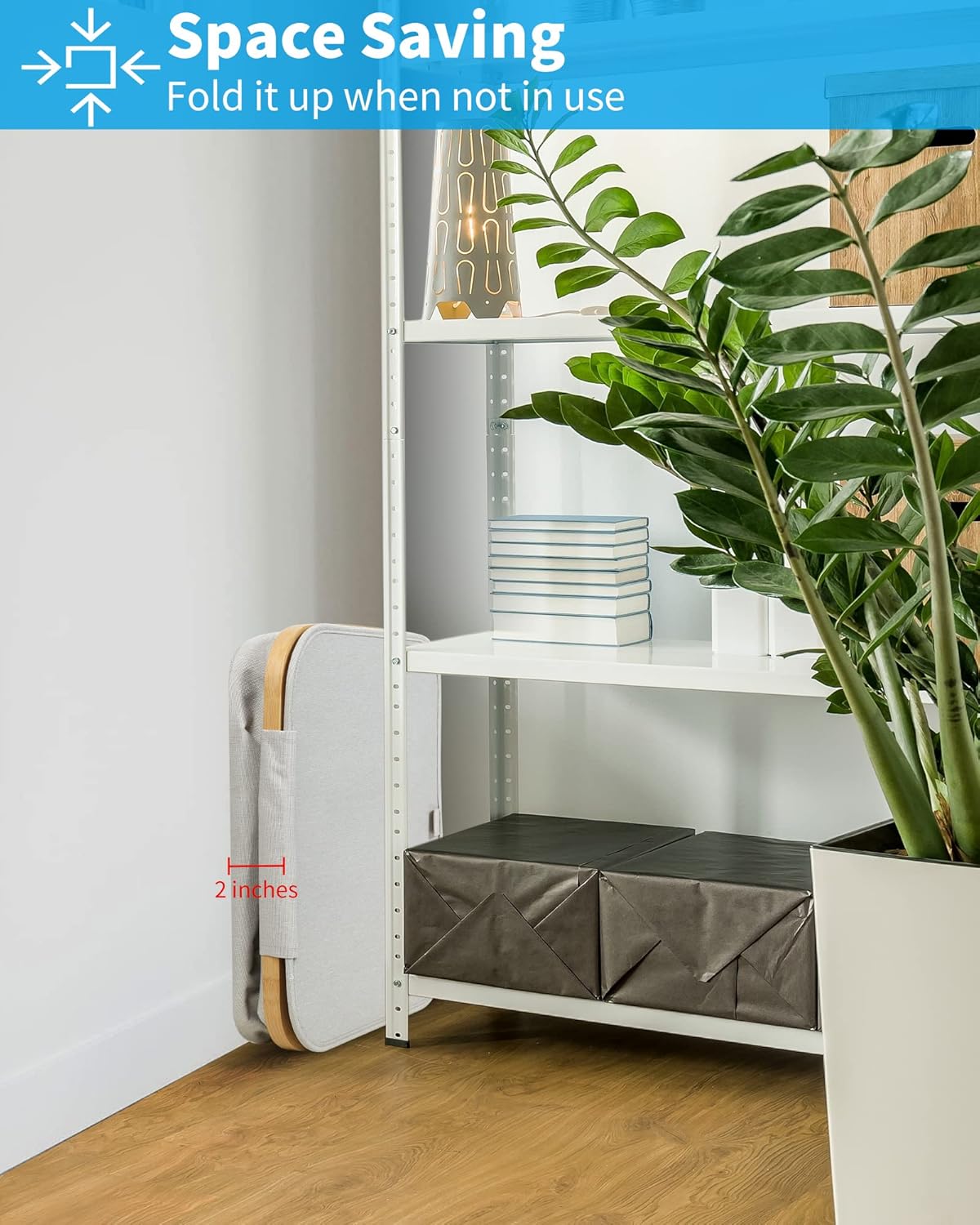 efluky Laundry Basket with Lid and Removable Bag, 100L Tall Laundry Hamper with Bamboo Handles