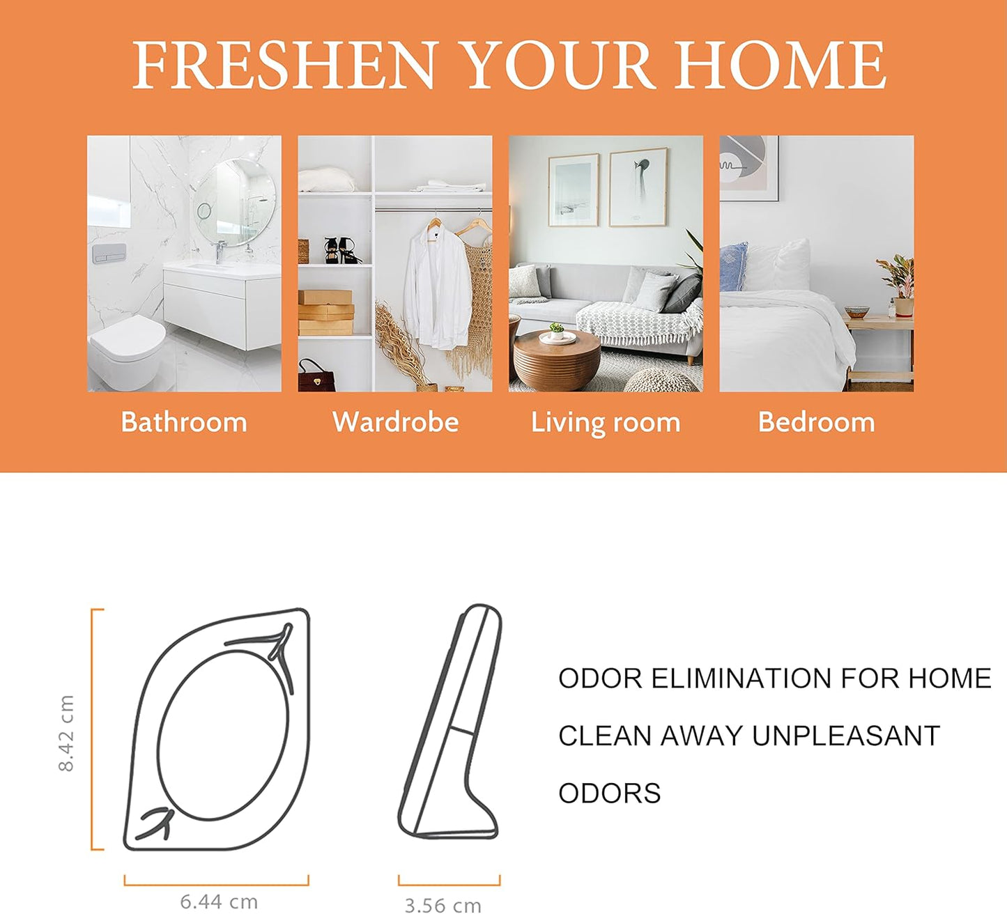 Air Freshener for Home, 4 Pack, Hawaiian, Odor Eliminator for Small Area Closets Bathroom Pets