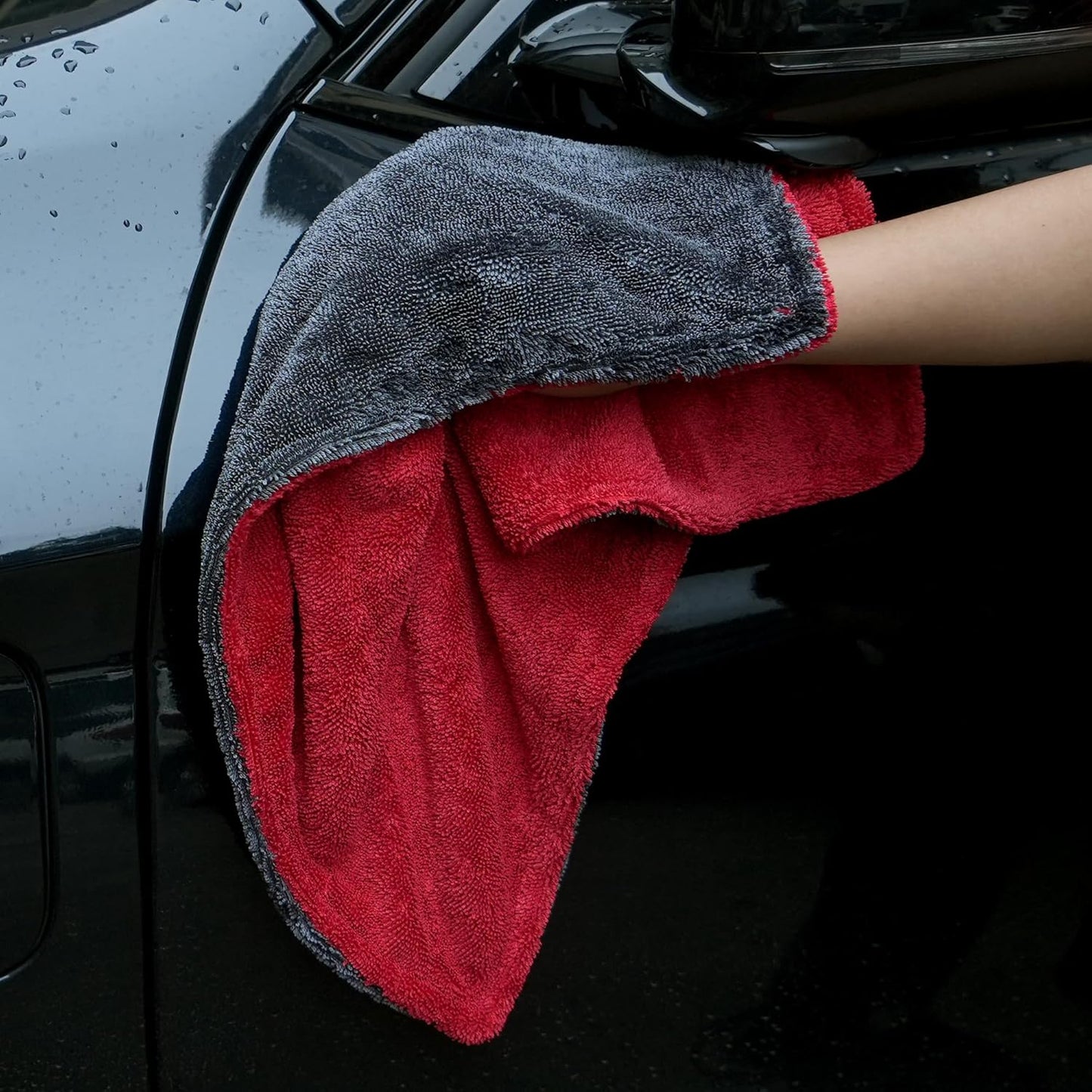 Greenfound Microfiber Towel for Cars, 1000GSM Car Drying Towel, Double Twist Pile & Edgeless