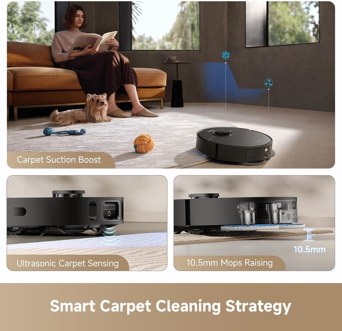 DREAME L40s Ultra CE Robot Vacuum and Mop Combo with Self-Emptying Dock, 13,000Pa Suction, Mop
