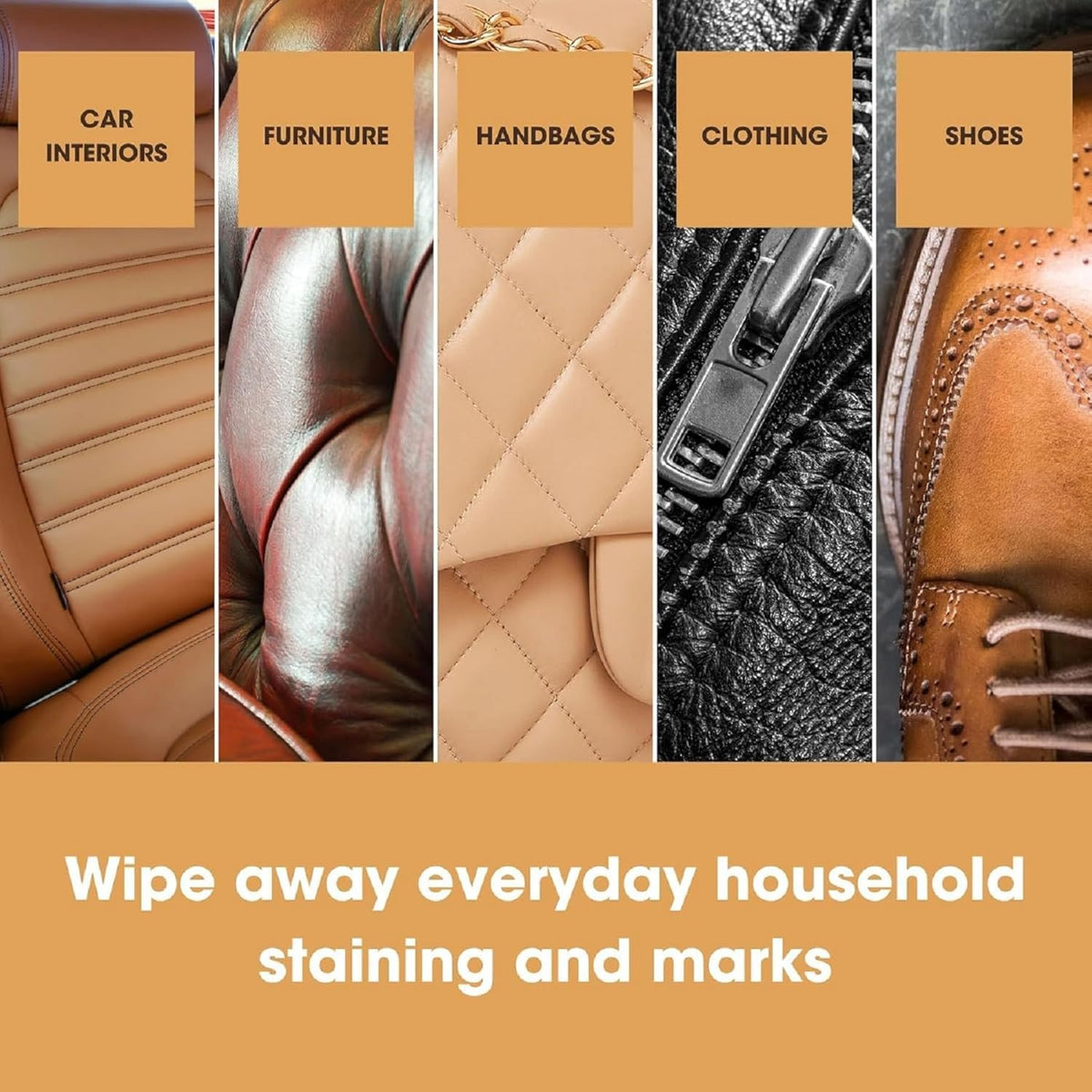 Furniture Clinic Leather Cleaning Wipes | 80 Count | Clean & Restore Leather & Vinyl Furniture