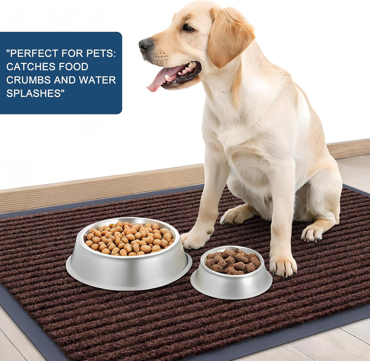 OLANLY Front Door Mat Indoor Outdoor Entrance, Waterproof Heavy Duty Doormat, Fade Resistant, Low
