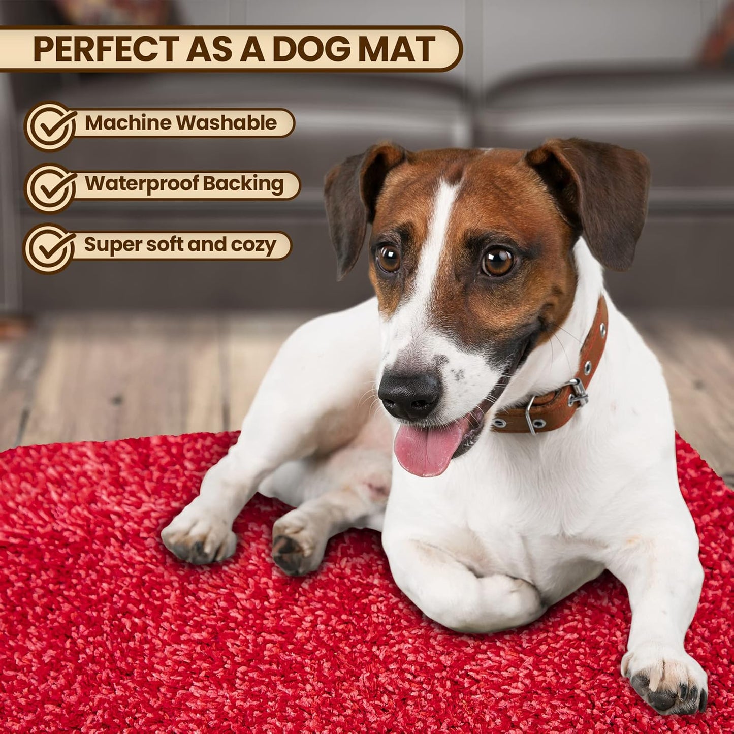 Premium Microfiber Indoor Door Mat – 24"x36" Washable Entry Mat, Non-Slip, Waterproof Backing