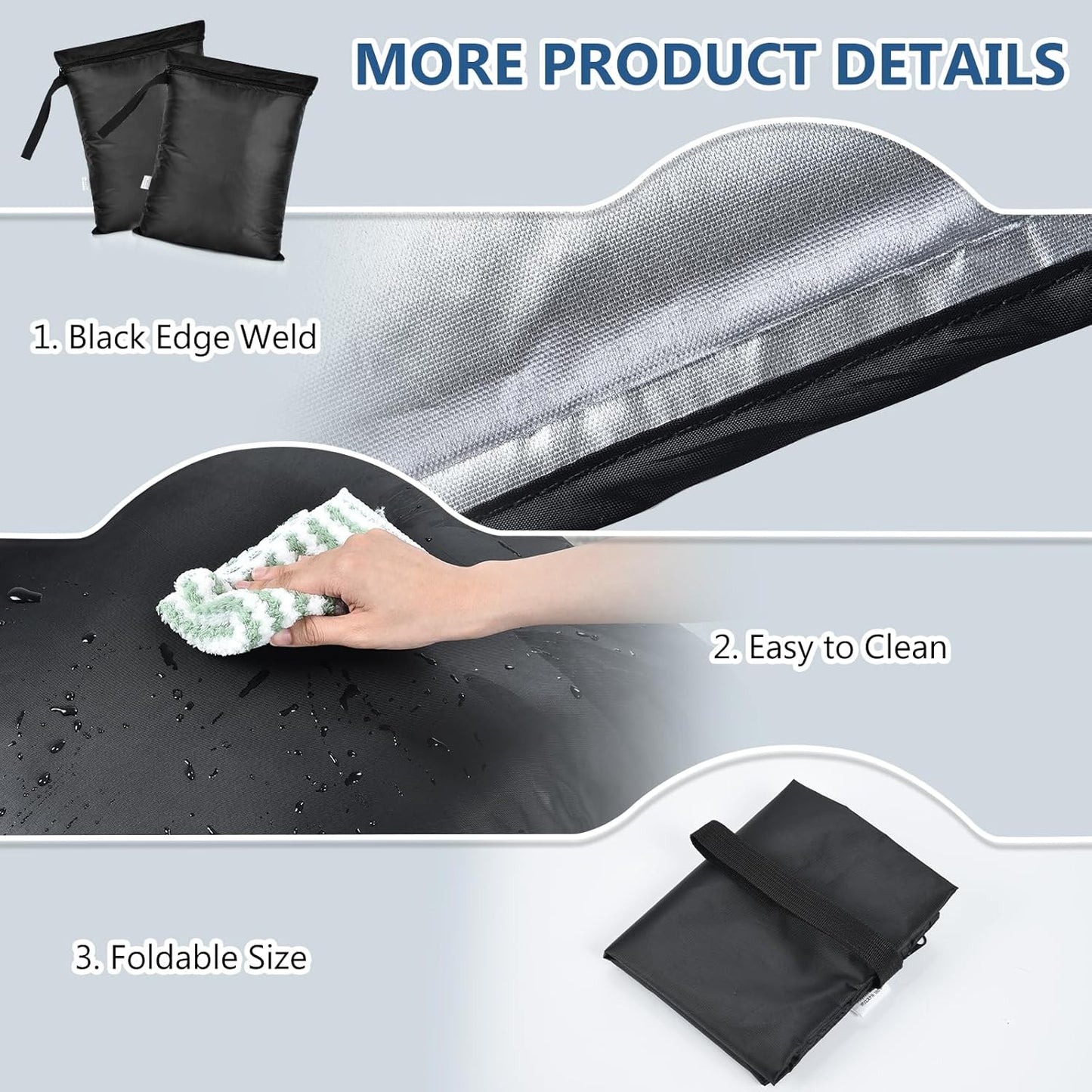 OTraki 2PCS Small Wet Bag for Swimsuit 12x14 Inch Wet Clothes Bag with Handle & Zippered Reusable