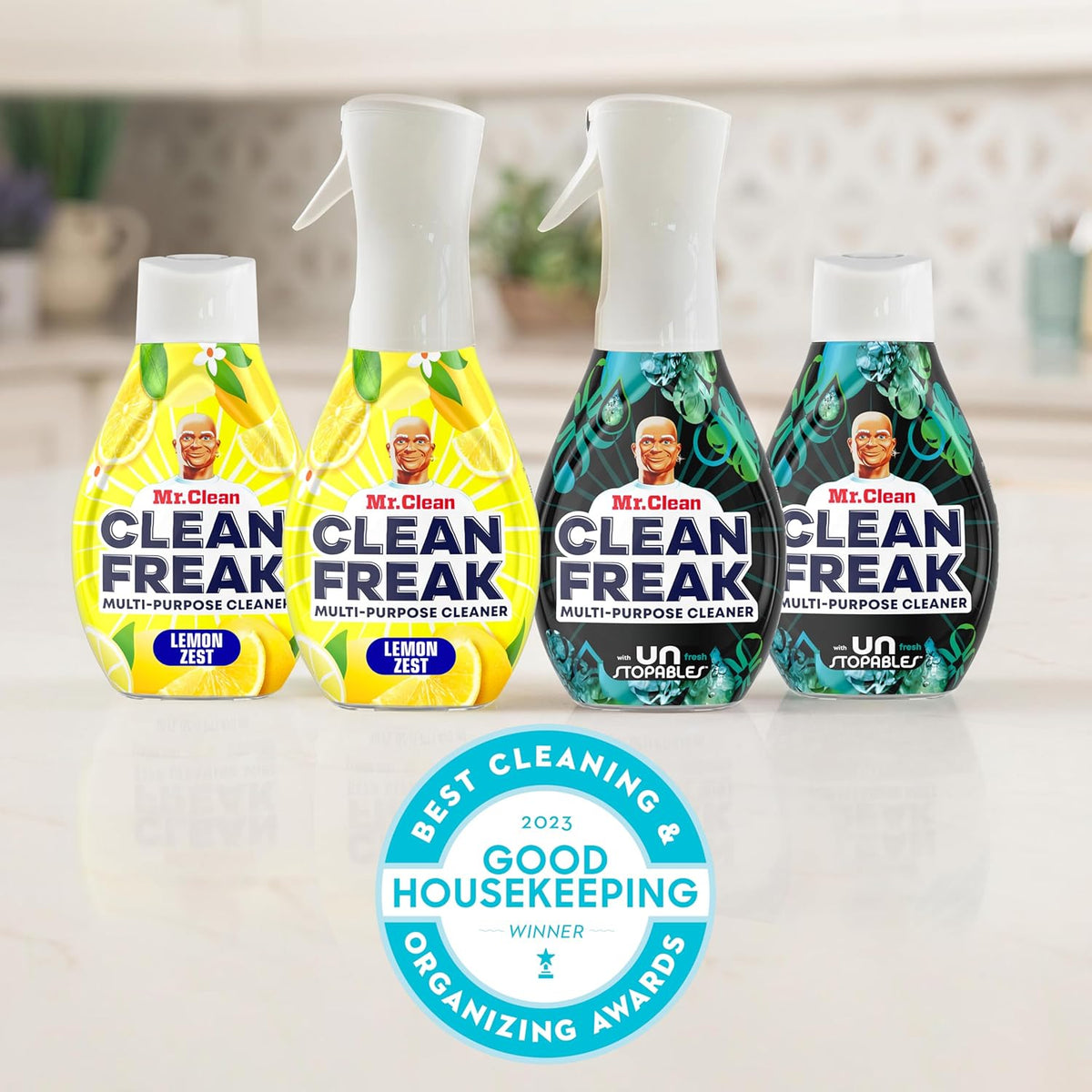 Mr. Clean Clean Freak Multi Surface Cleaning Spray, Deep Cleaning Mist Starter Kit and Refill